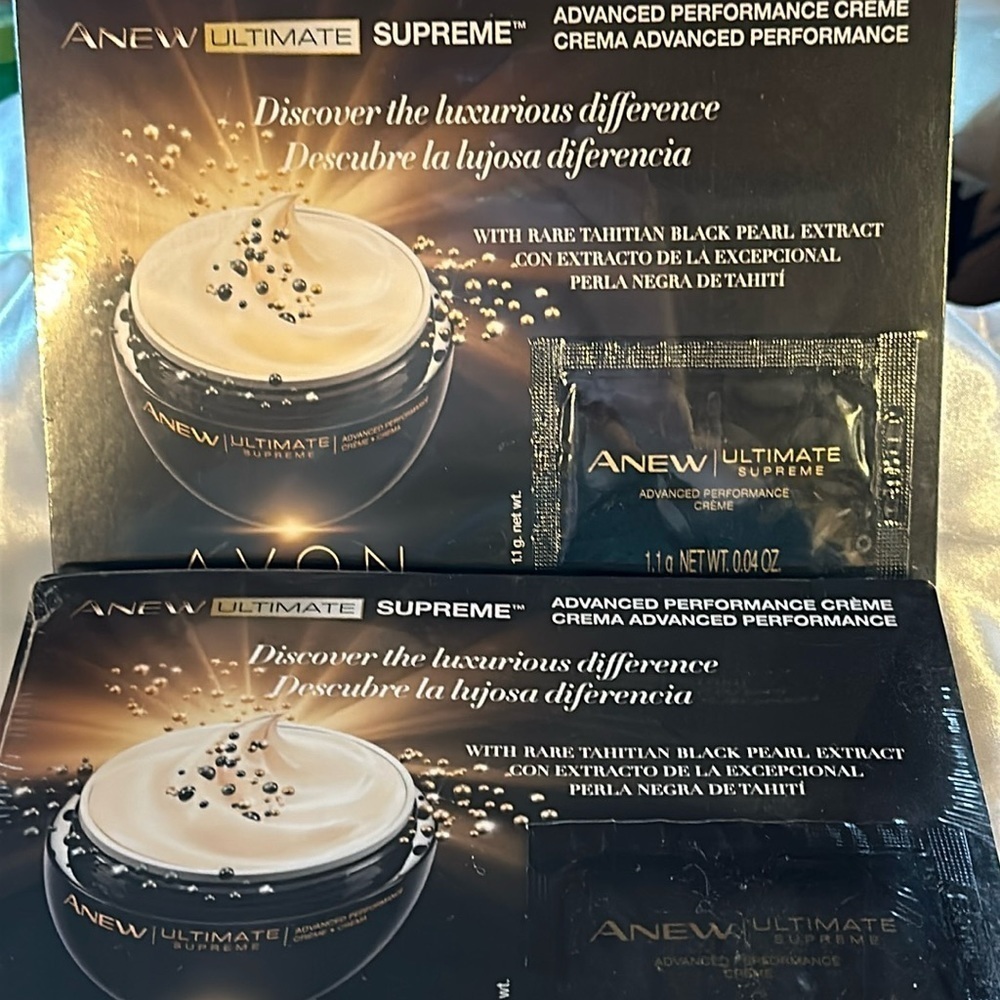 20 total (4 packs of 5 each) Avon Consultant Samples of Anew Ultimate Supreme